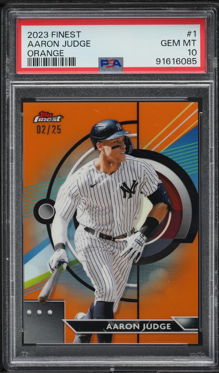 2023 Topps Finest Baseball Orange Aaron Judge #1