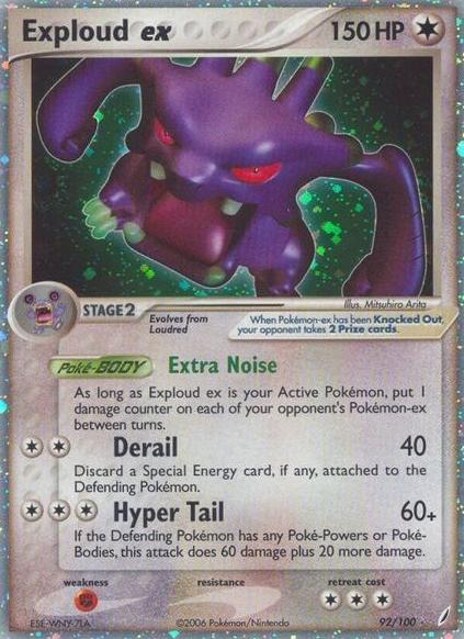 Exploud EX Holo 2006 Pokemon EX Crystal Guardians