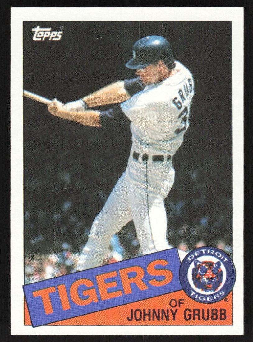 1985 Topps Johnny Grubb #643 card