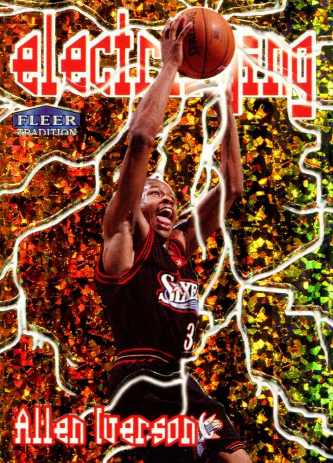 1998 Fleer ELECTRIFYING #5 Allen Iverson front