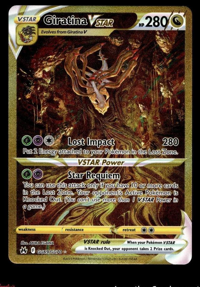 2023 Pokemon Crown Zenith CROWN ZENITH-SECRET #GG69 FA/Giratina VSTAR front