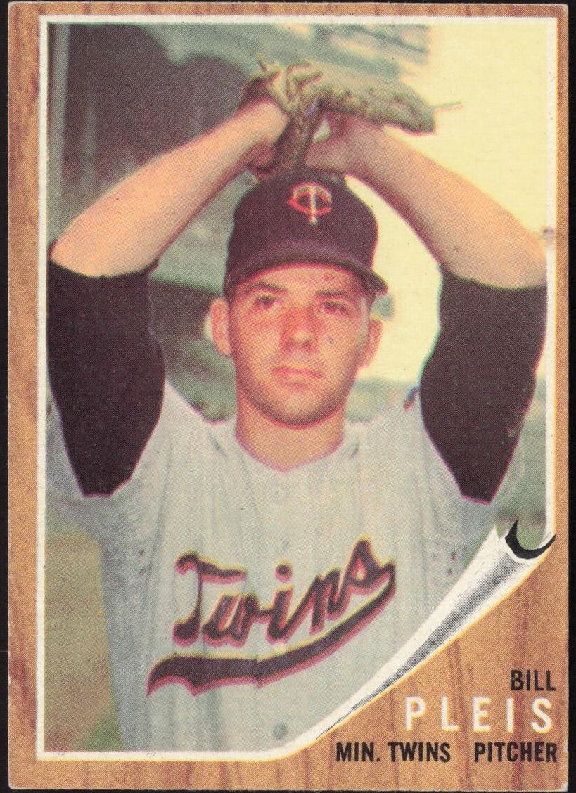 1962 Topps Bill Pleis #124 card