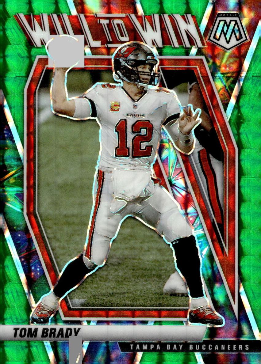 2021 Panini Mosaic Tom Brady [Green Mosaic] #WW-1 card