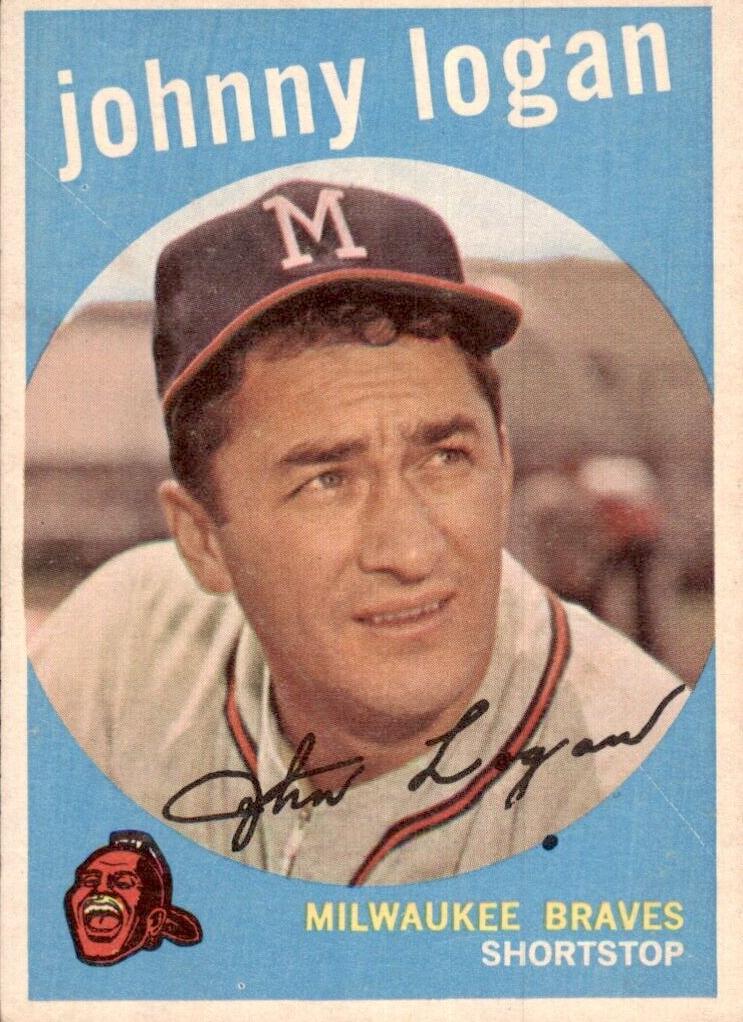 1959 Topps Johnny Logan #225 card