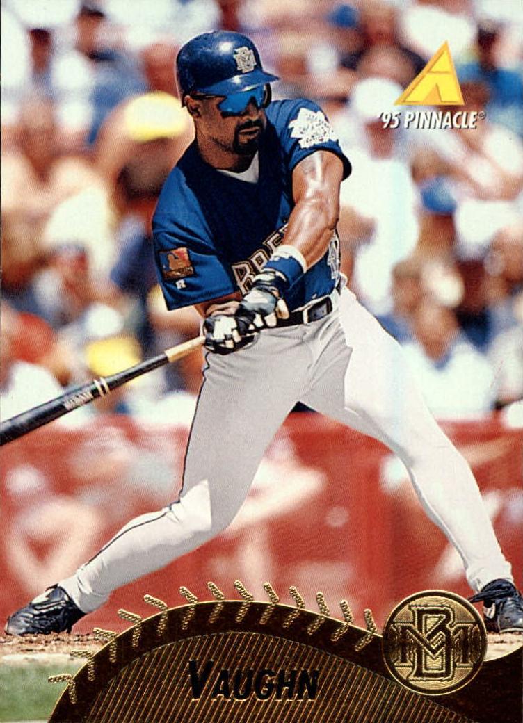 1995 Pinnacle Greg Vaughn #110 card