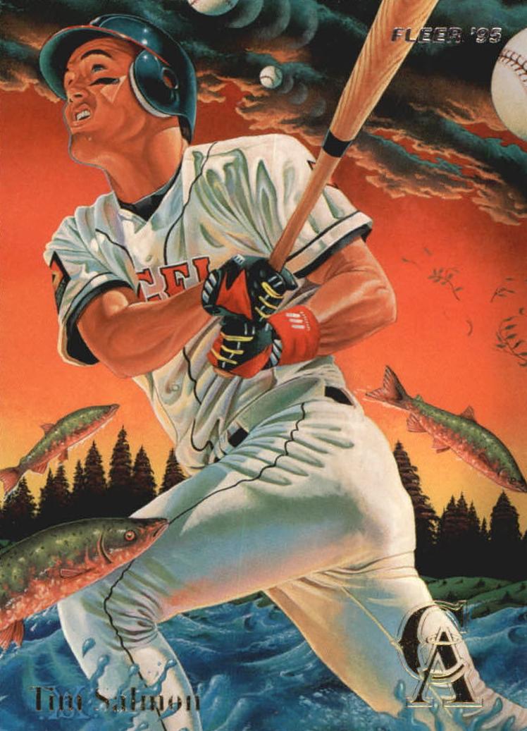1995 Fleer Tim Salmon #5 card