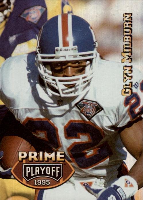 1995 Playoff Prime Glyn Milburn #72 card