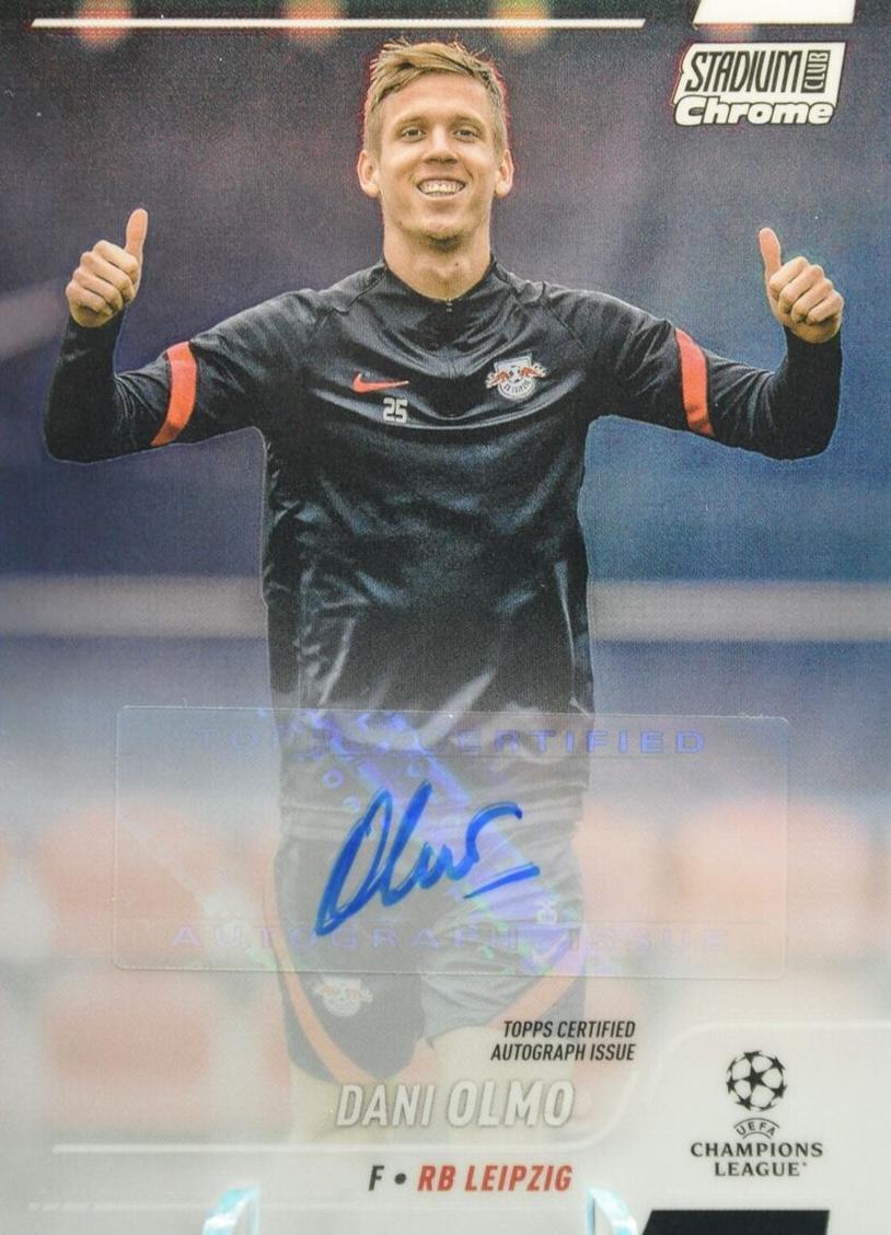 2021 Topps Stadium Club Chrome UEFA Champions League Dani Olmo #CA-DO card