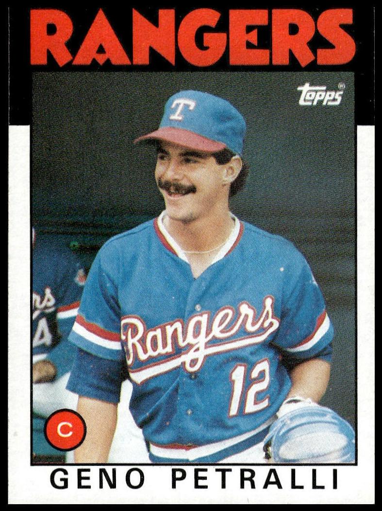 1986 Topps Geno Petralli #296 card