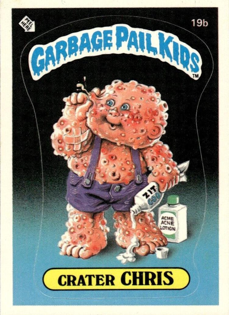 1985 Garbage Pail Kids Stickers Crater Chris PSA 10