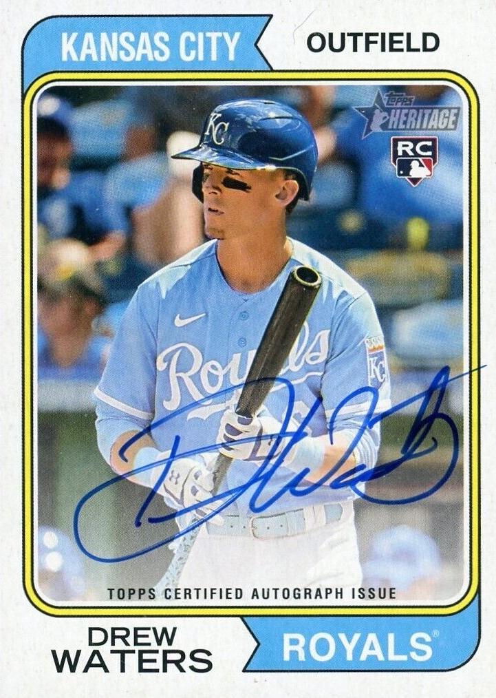 2023 Topps Heritage Drew Waters #ROA-DW card
