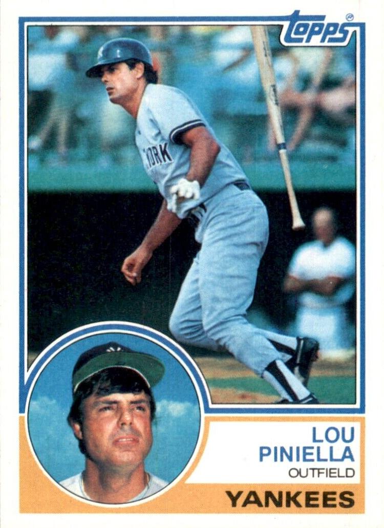 1983 Topps Lou Piniella #307 card