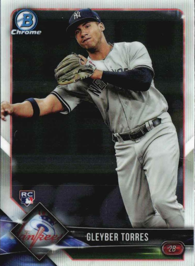 2018 Bowman Chrome Gleyber Torres [Blue] #83 card