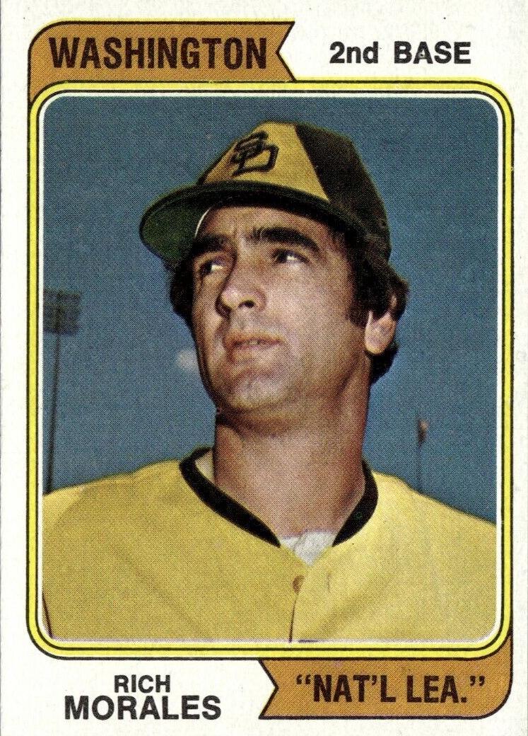 1974 Topps Rich Morales [Washington] #387 card