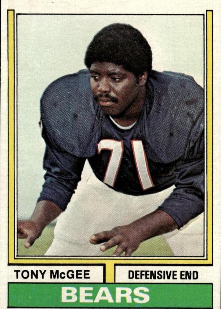 Tony McGee 1974 Topps Football