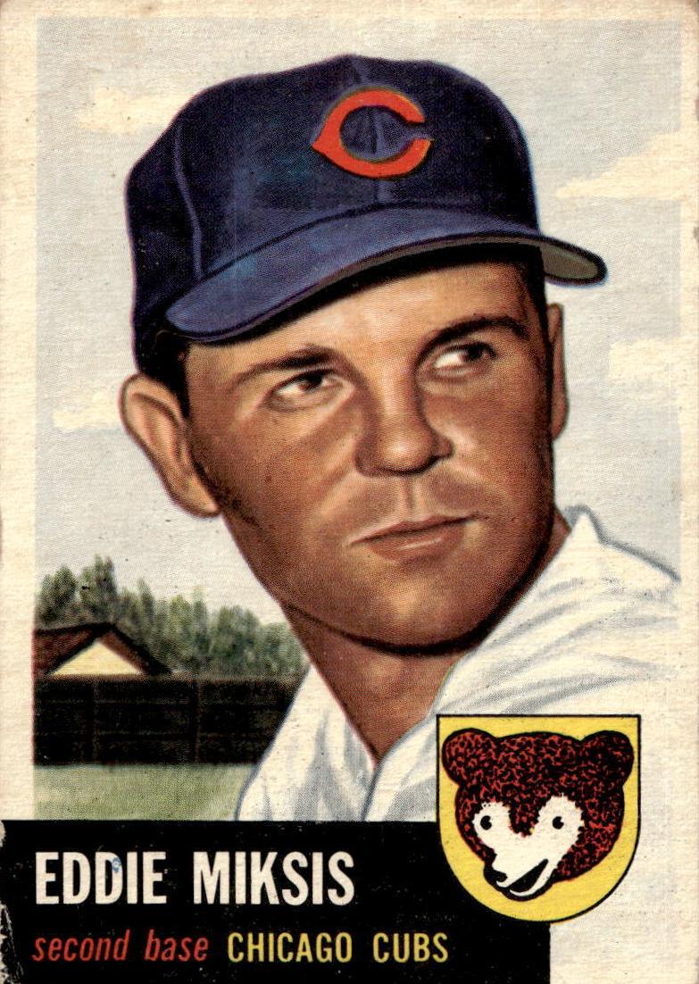 1953 Eddie Miksis #39