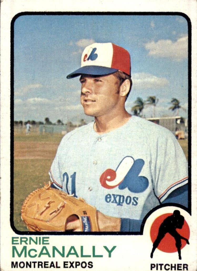 1973 Topps Ernie McAnally #484 card