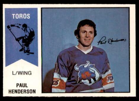 1974 O-Pee-Chee WHA Paul Henderson #57 card