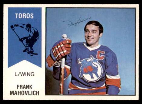 1974 O-Pee-Chee WHA Frank Mahovlich #40 card