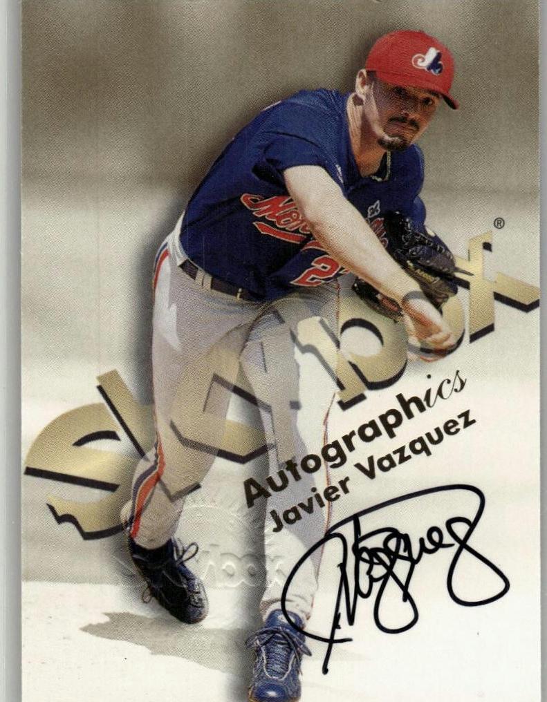 Javier Vazquez 1999 Skybox Premium Autographics Baseball