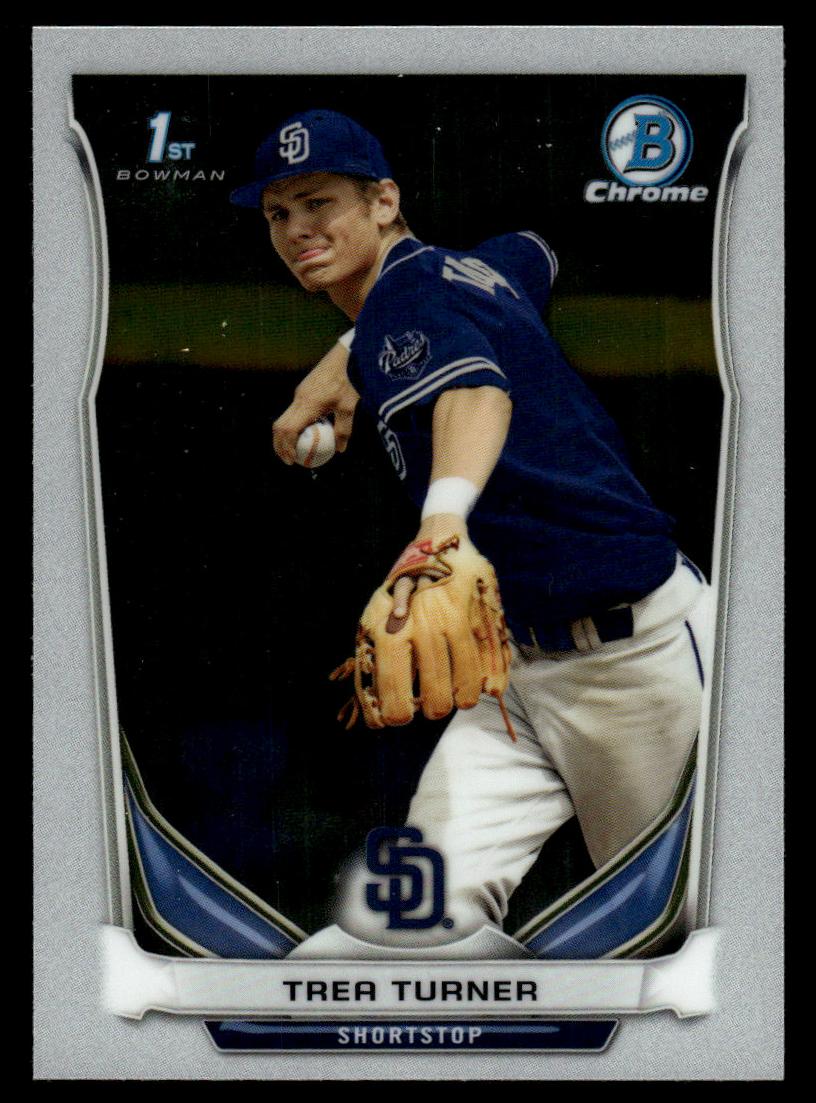 2014 Bowman Bowman Chrome CHROME #CDP-10 Trea Turner front