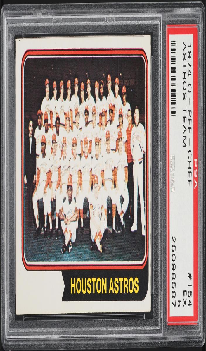 1974 Topps Astros Team #154 card