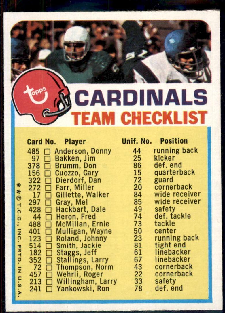 1973 St. Louis Cardinals #NNO