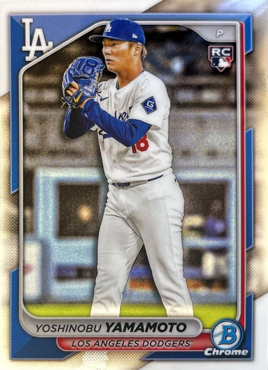 2024 Bowman Bowman Chrome SP #73 Yoshinobu Yamamoto front