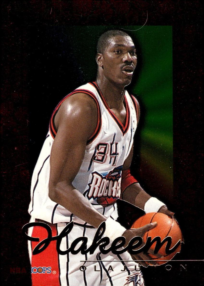 1995 Fleer Tower of Power Hakeem Olajuwon #5 card