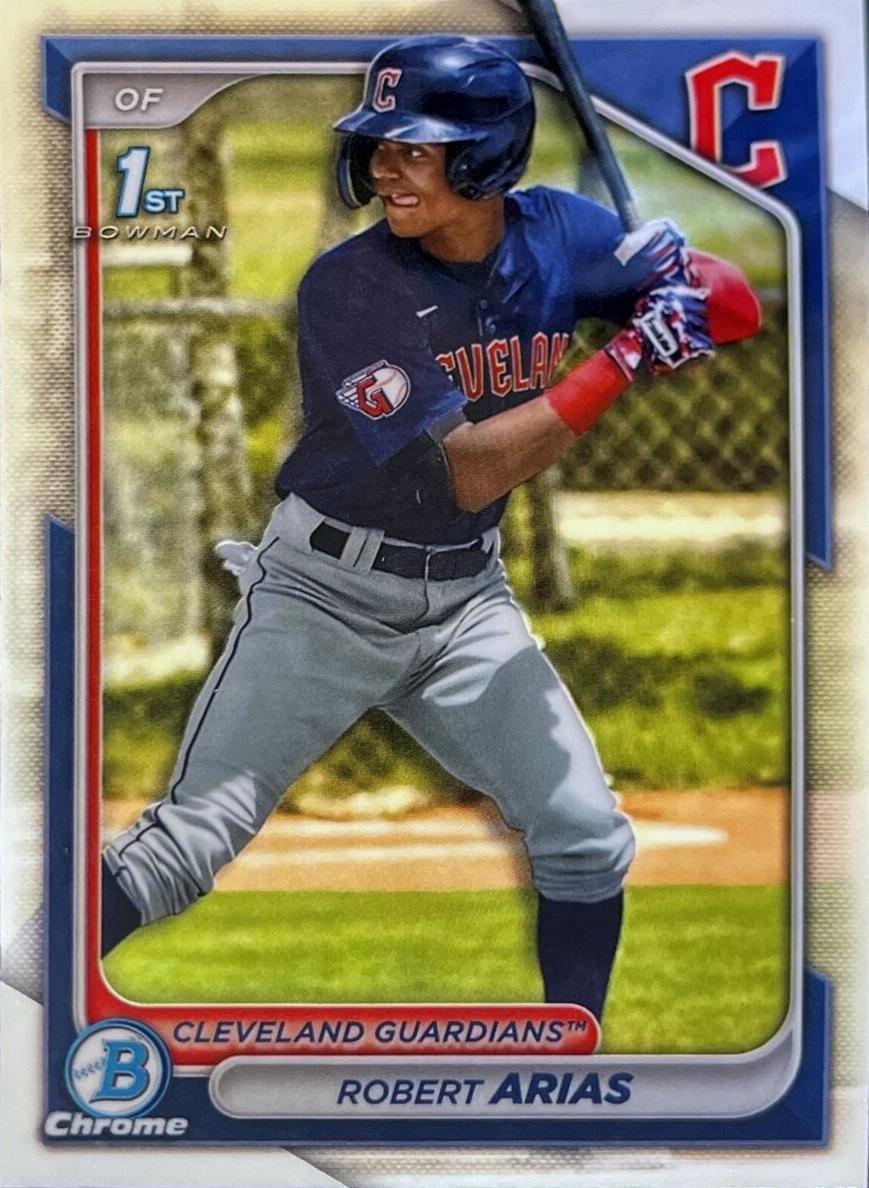 Robert Arias 2024 Bowman Chrome Prospects card