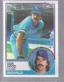 1983 Topps Don Hood #443 card