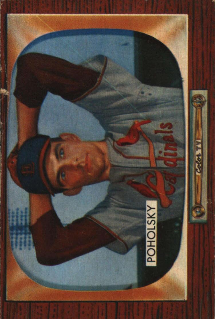 1955 Bowman Tom Poholsky #76 card