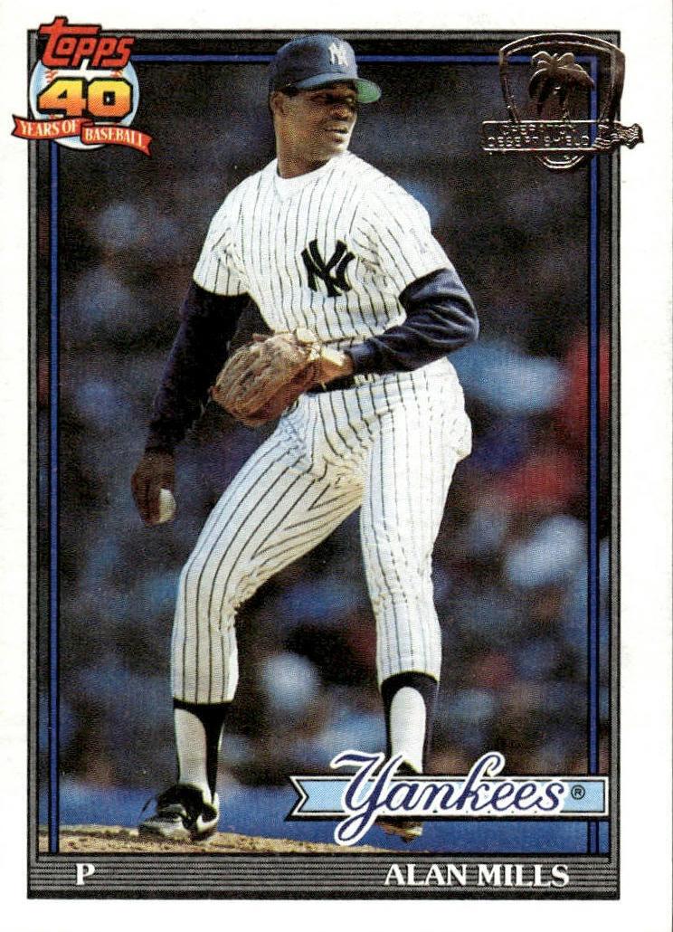 1991 Topps Alan Mills #651 card