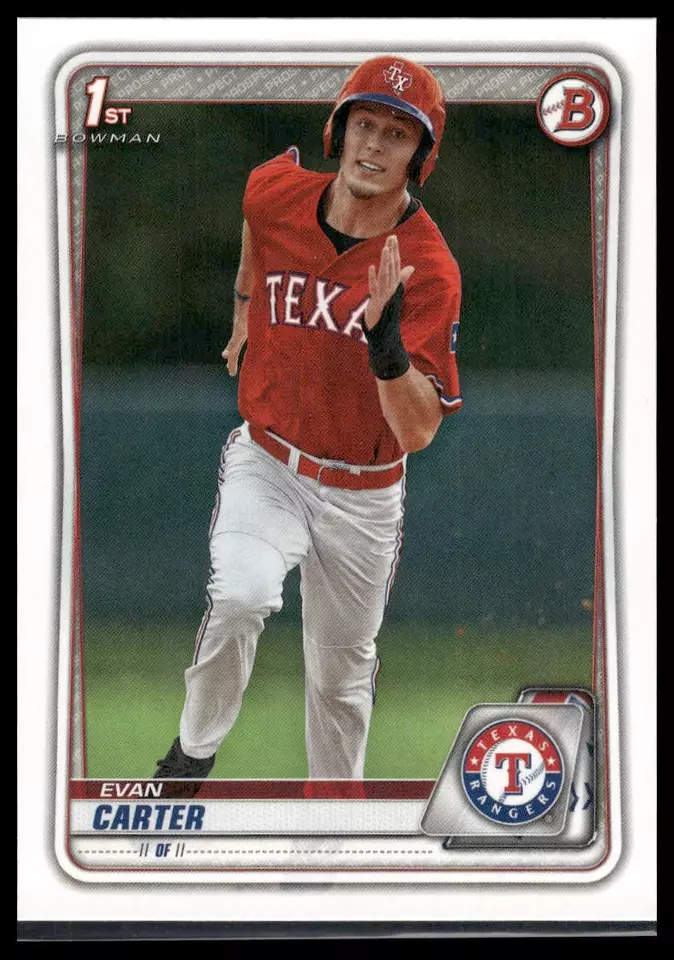 2020 Bowman Draft Baseball Evan Carter #BD-126