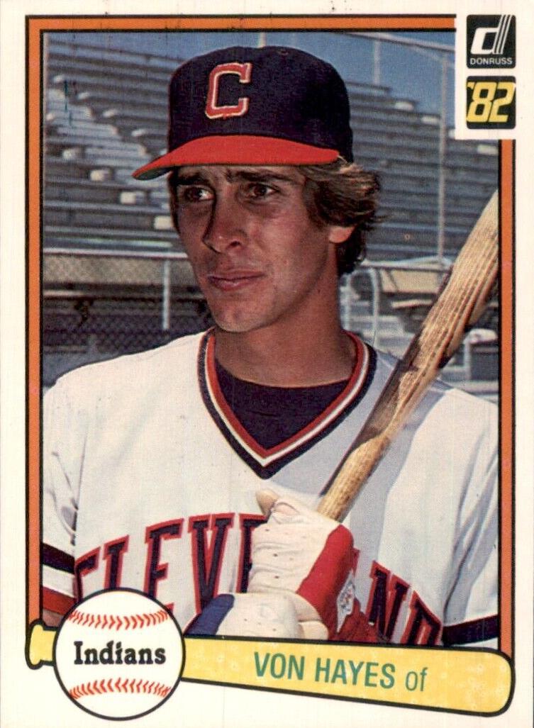 Von Hayes 1982 Donruss Baseball