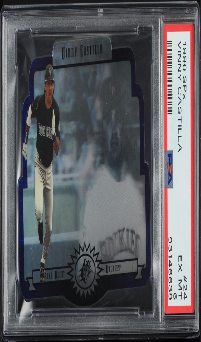 1996 SPx Baseball Vinny Castilla #24