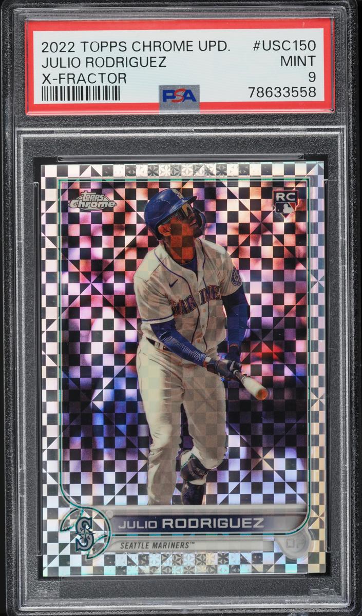 2022 Topps Chrome Update Baseball X-Fractor Julio Rodriguez #USC150