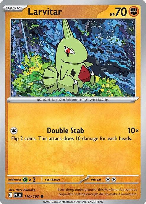 Larvitar 2023 Pokemon Scarlet & Violet Paldea Evolved
