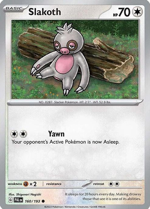 Slakoth 2023 Pokemon Scarlet & Violet Paldea Evolved