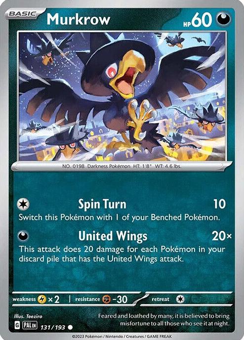 Murkrow 2023 Pokemon Scarlet & Violet Paldea Evolved