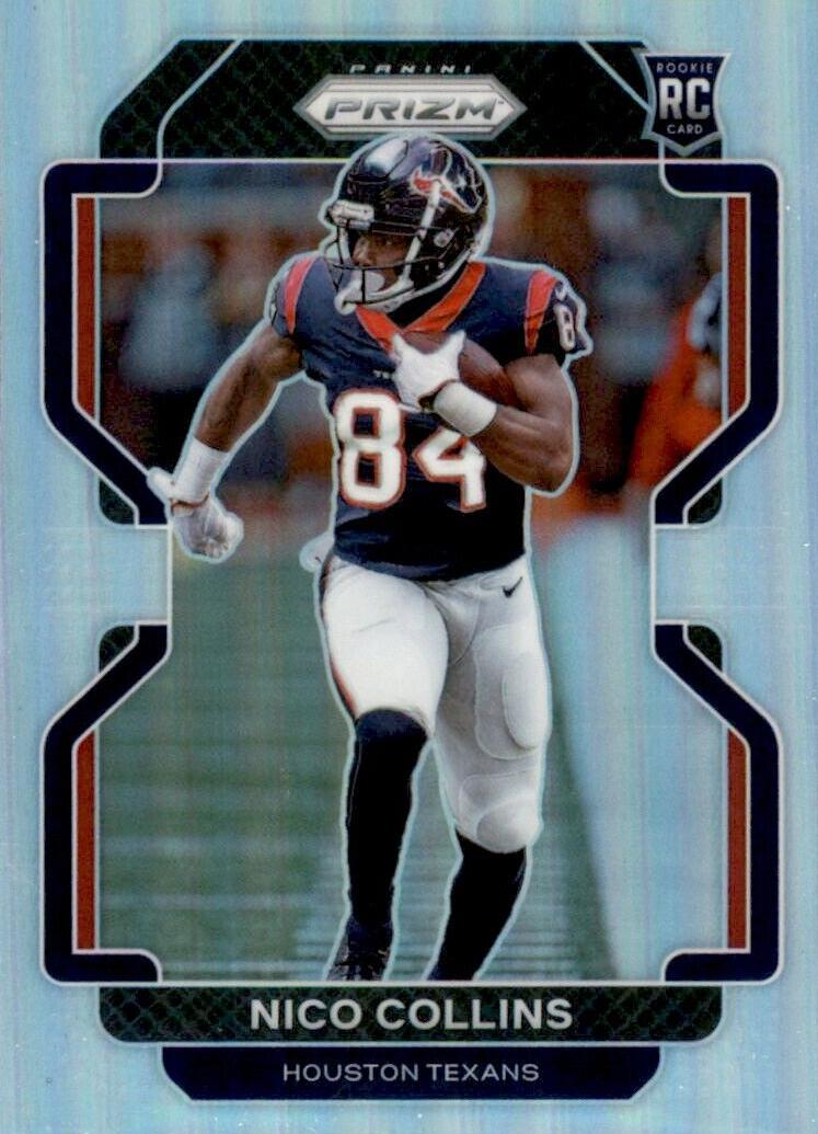 2021 Panini Prizm Nico Collins [Red Ice Prizm] #360 card