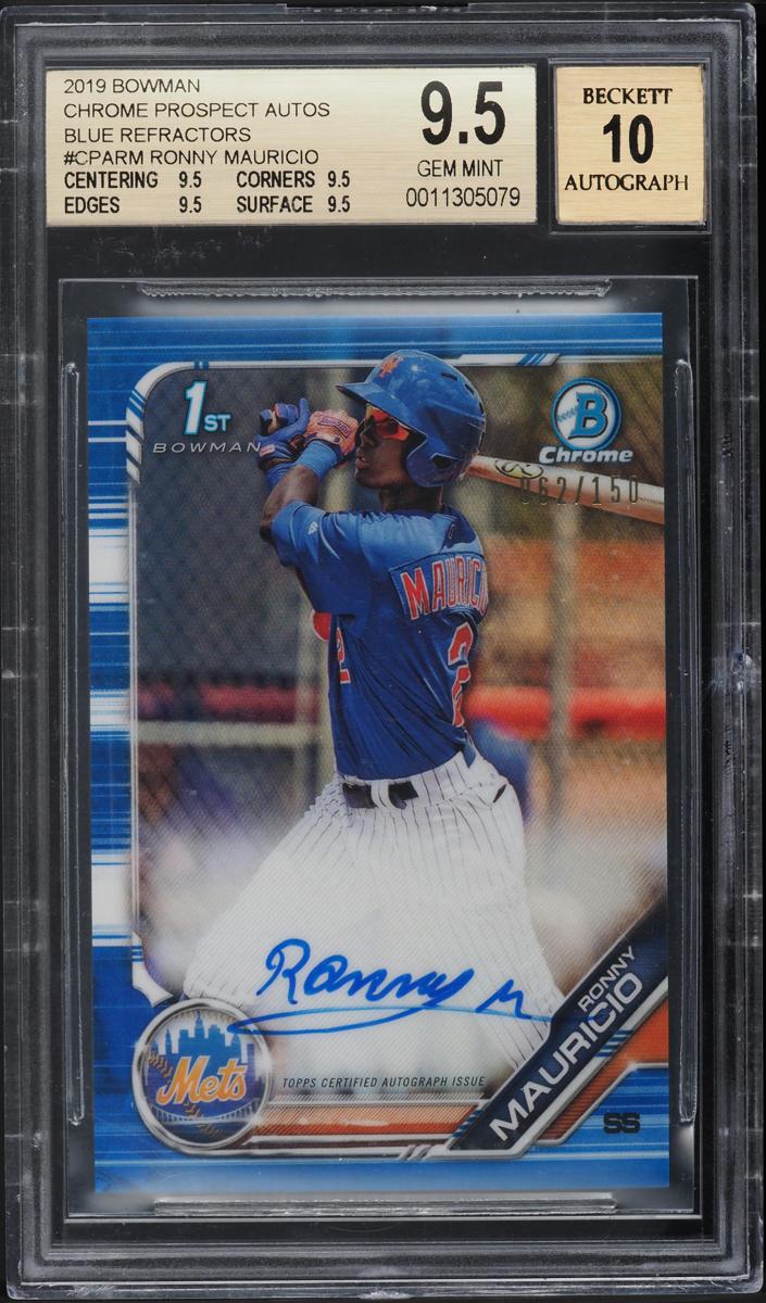 2019 Ronny Mauricio [Blue Refractor ] #CPA-RM