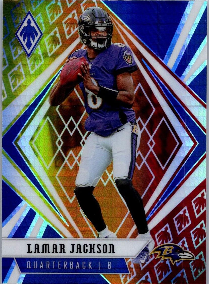 2020 Panini Phoenix FIRE BURST #61 Lamar Jackson front