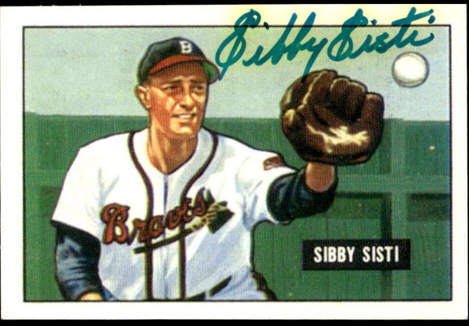 1951 Bowman Sibby Sisti #170 card