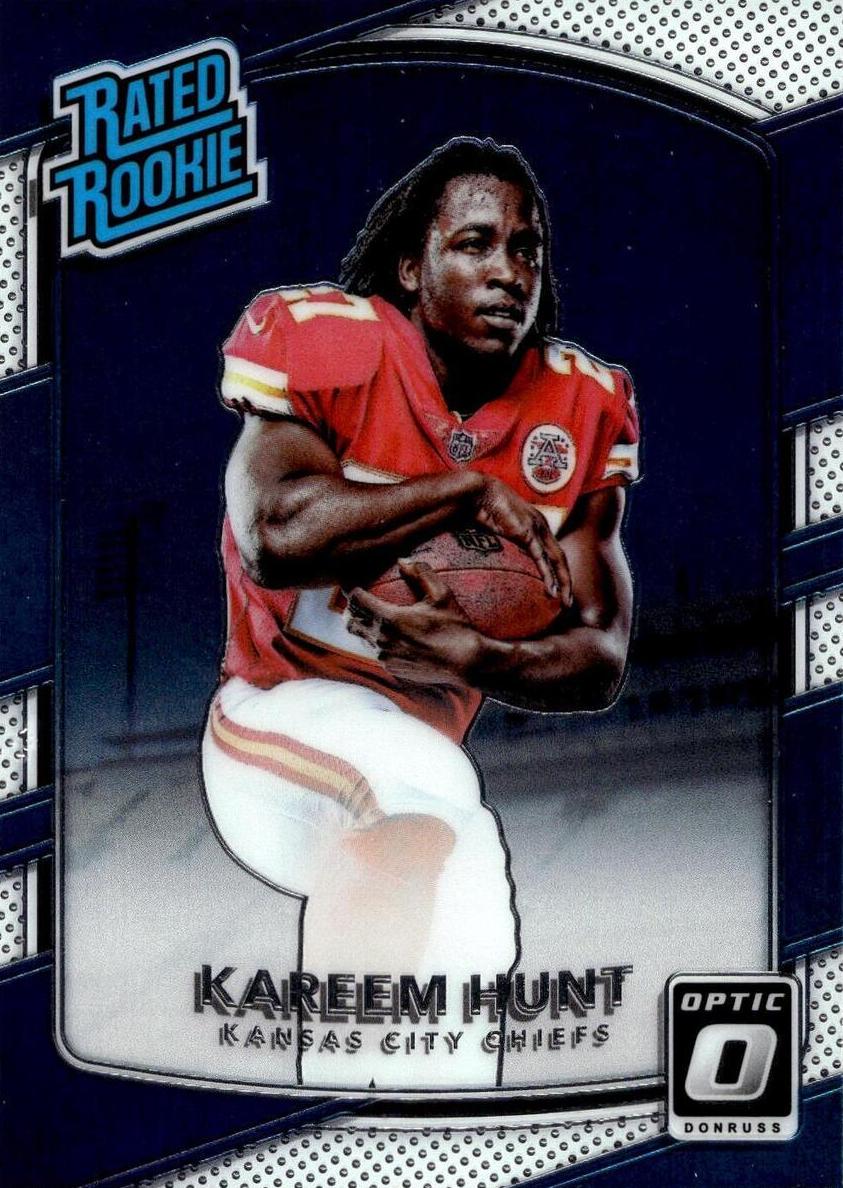 2017 Panini Donruss Optic Kareem Hunt [Red, Yellow] #182 card