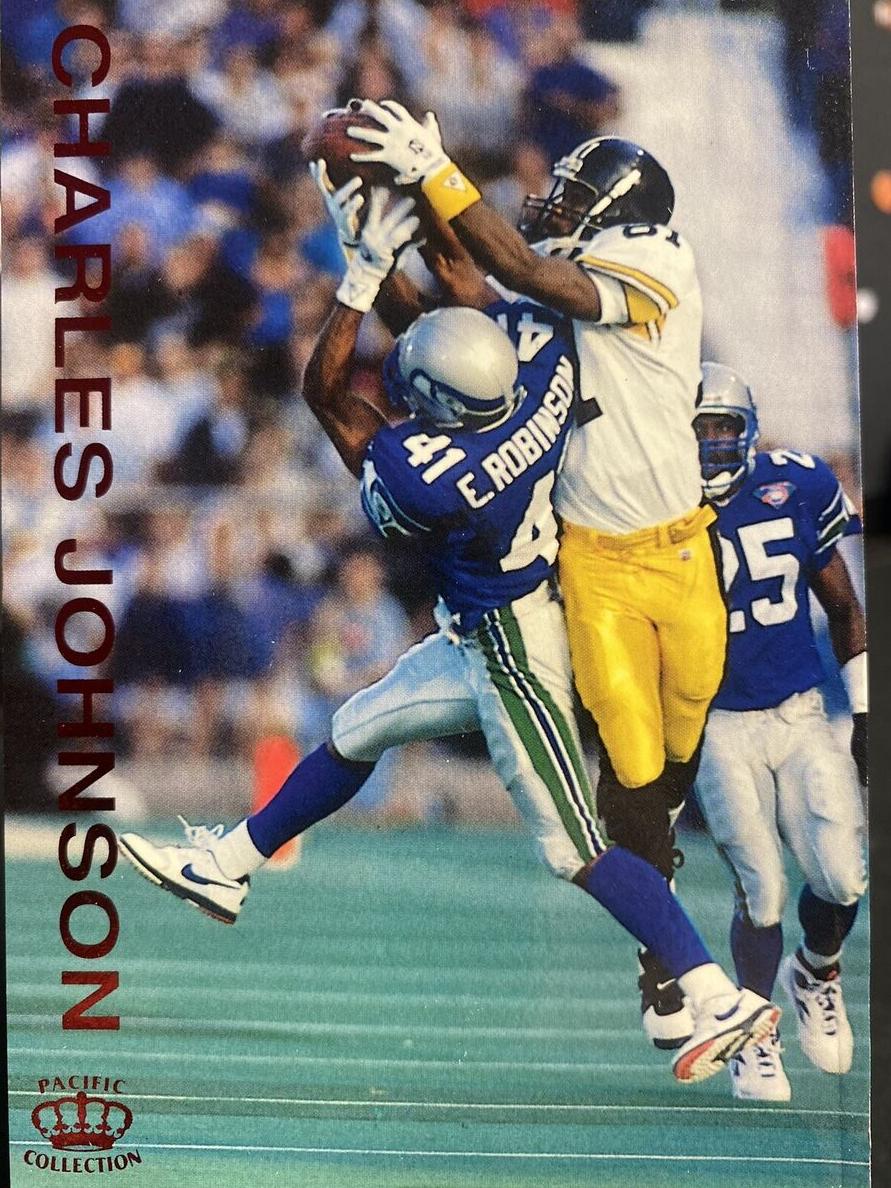 1995 Pacific Gridiron Charles Johnson #85 card