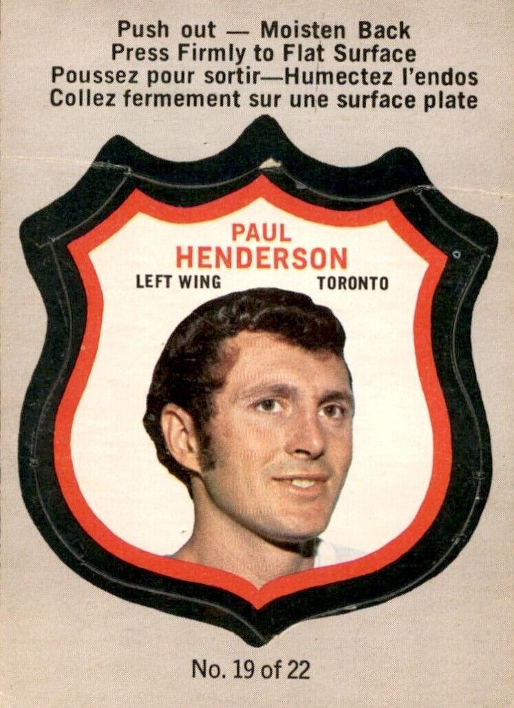 1972 Paul Henderson #19