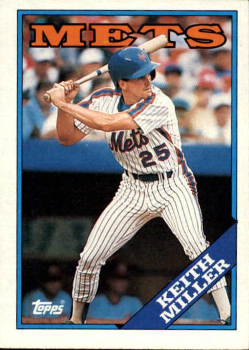 1988 Topps Keith Miller #382 card