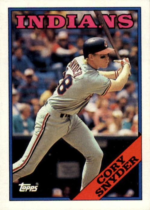1988 Topps Cory Snyder #620 card