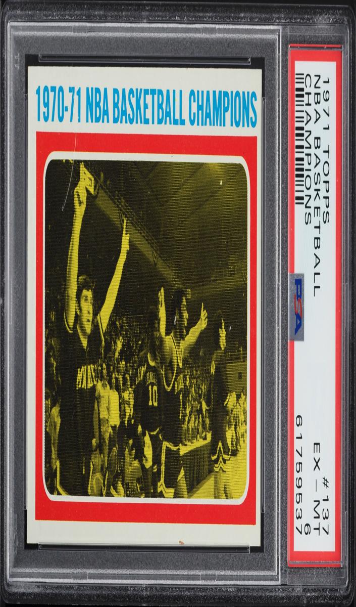 NBA Basketball Champions - 1971 Topps Basketball